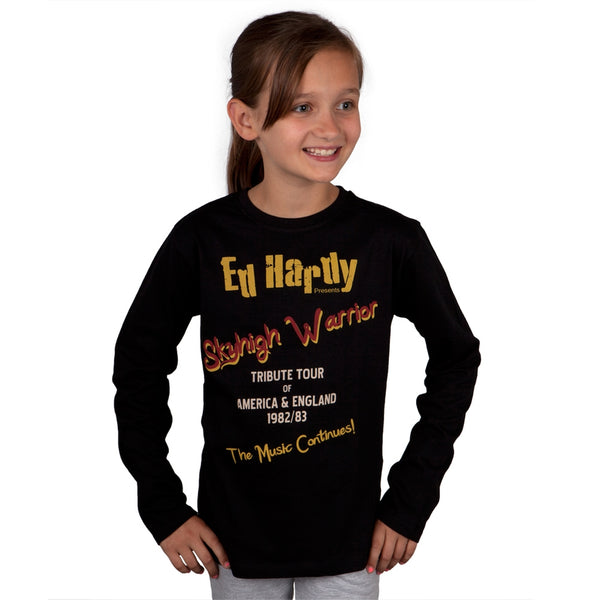 Ed Hardy - Tribute Tour 1982/83 Girls Juvy Long Sleeve T-Shirt