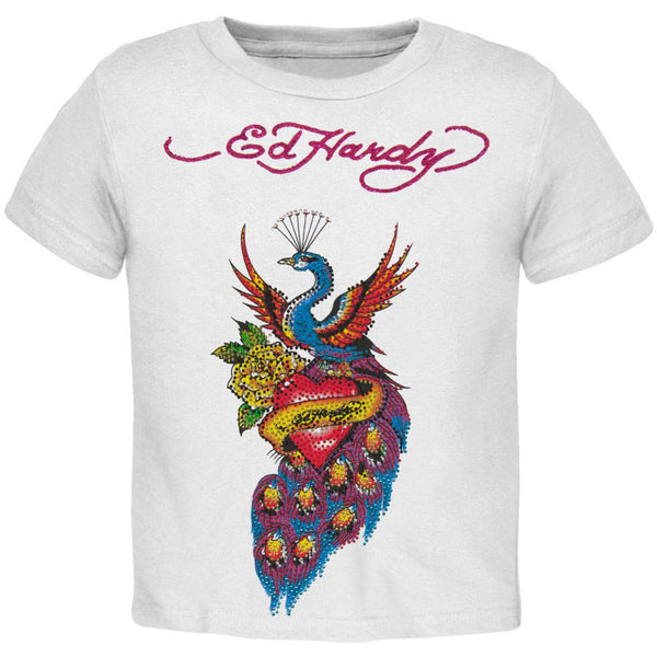 Ed Hardy - Peacock & Heart Girls Juvy T-Shirt