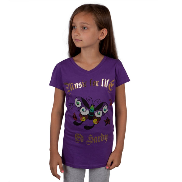 Ed Hardy - Butterfly Girls Youth T-Shirt