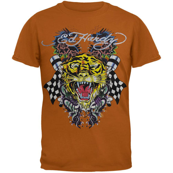 Ed Hardy - Tiger and Dragon Roar Tan Youth T-Shirt