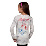 Ed Hardy - Bird And Rose Girls Youth Long Sleeve