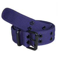 Purple Web Double Grommet Belt