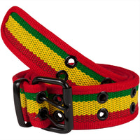 Rasta Web Double Grommet Belt