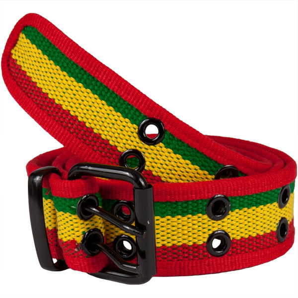 Rasta Web Double Grommet Belt