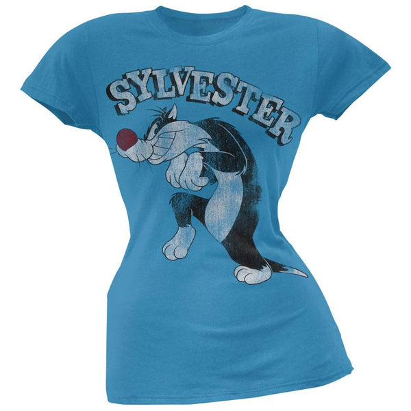 Looney Tunes - Sylvester Sneaking Juniors T-Shirt