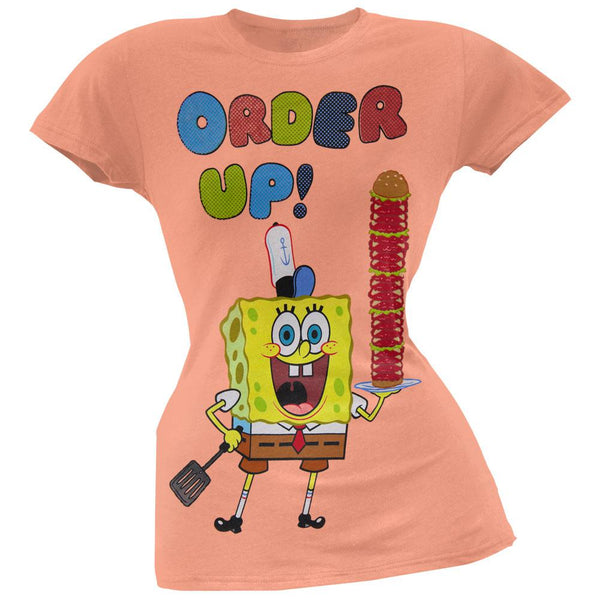 Spongebob Spuarepants - Order Up Juniors T-Shirt