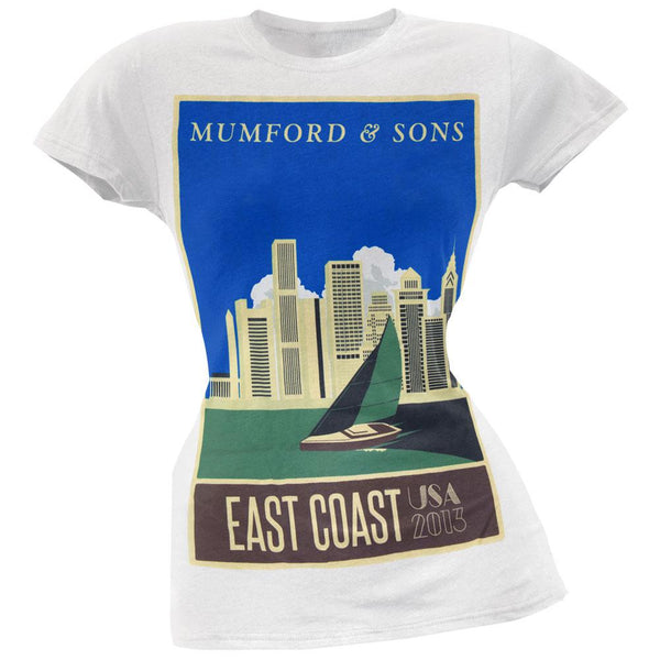 Mumford & Sons - East Coast 2013 Tour Juniors T-Shirt
