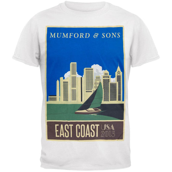 Mumford & Sons - East Coast 2013 Tour Soft T-Shirt