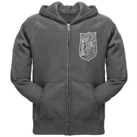 Mumford & Sons - Shield 2013 Tour Soft Grey Zip-Up Hoodie