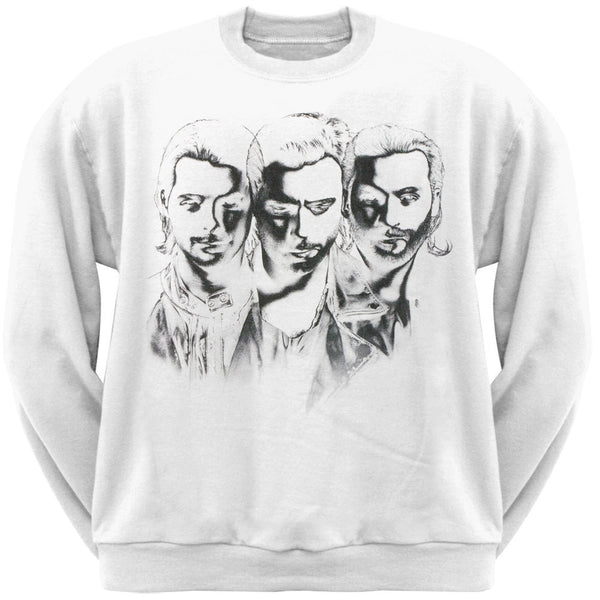 Swedish House Mafia - Three Faces White Crew Sweatshirt