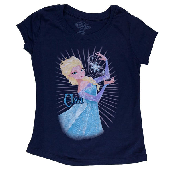 Frozen - Elsa Sunburst Flake Girls Juvy T-Shirt