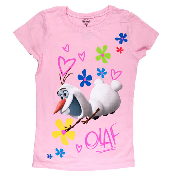 Frozen - Olaf Rainbow Trail Girls Youth T-Shirt