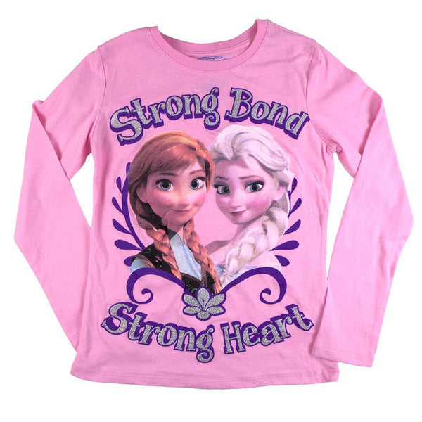 Frozen - Strong Bond Strong Heart Girls Youth Long Sleeve T-Shirt