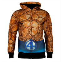 Fantastic Four - The Thing All Over Costume Zip Hoodie