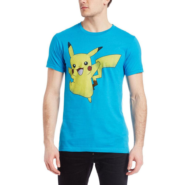 Pokemon - Pikachu Jump Adult T-Shirt