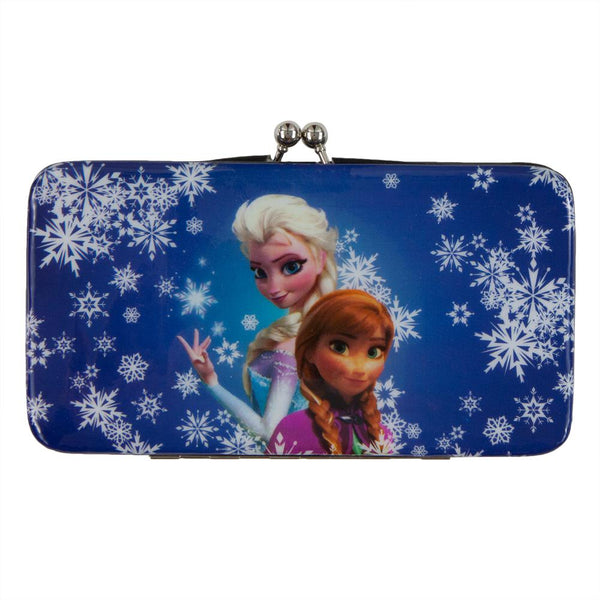 Frozen - Elze & Ana All-Over Snowflakes Hinge Wallet