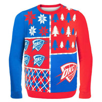 Oklahoma City Thunder - Busy Block Ugly Christmas Sweater