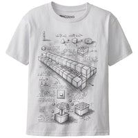 Minecraft - TNT Launcher Blueprint Youth T-Shirt