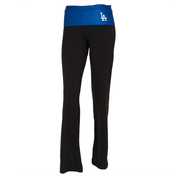 Los Angeles Dodgers - Flip Down Waistband Logo Juniors Yoga Pants