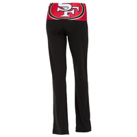 San Francisco 49ers - Flip Down Waistband Logo Juniors Yoga Pants