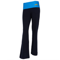 San Diego Chargers - Flip Down Waistband Logo Juniors Yoga Pants