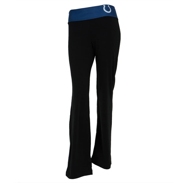 Indianapolis Colts - Flip Down Waistband Logo Juniors Yoga Pants