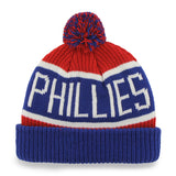 Philadelphia Phillies - Logo Calgary Blue and Red Pom Pom Beanie