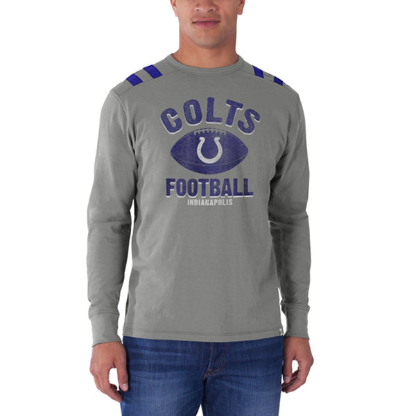 Indianapolis Colts - Football Logo Bruiser Premium Long Sleeve T-Shirt