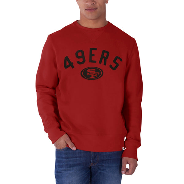 San Francisco 49ers - Logo Cross Check Premium Crew Neck Sweatshirt