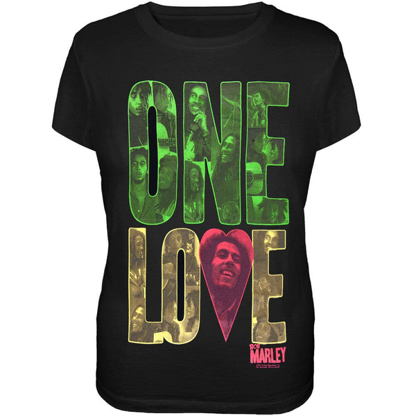 Bob Marley - One Love Block Black Women's T-Shirt
