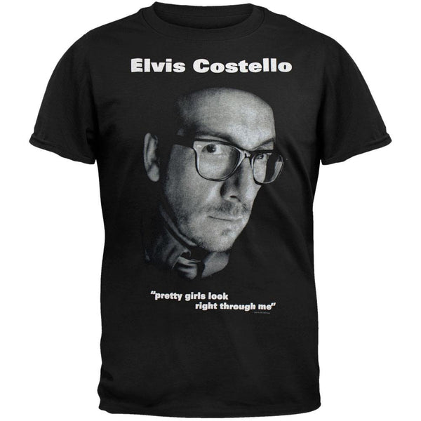Elvis Costello - Look Photo Black T-Shirt