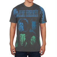 Jimi Hendrix - Jimi Faces All Over T-Shirt