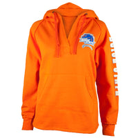 Boise State Broncos - Glitter Team Orange V-Neck Juniors Pullover Hoodie