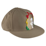 Bob Marley - Rasta Hair Tan Fitted Baseball Cap