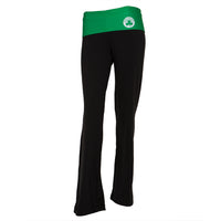 Boston Celtics - Flip Down Waistband Logo Juniors Yoga Pants
