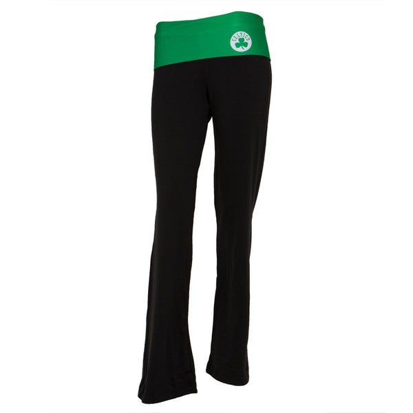 Boston Celtics - Flip Down Waistband Logo Juniors Yoga Pants