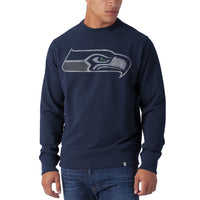 Seattle Seahawks - Seahawk Logo Striker Midnight  Premium Crew Neck Sweatshirt