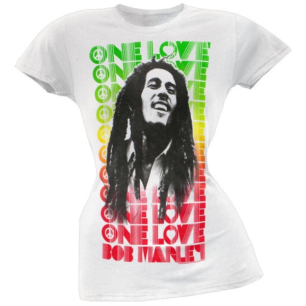 Bob Marley - Profile One Love Repeat Juniors T-Shirt