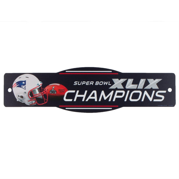 New England Patriots - Super Bowl 49 Champions Zone Street Sign