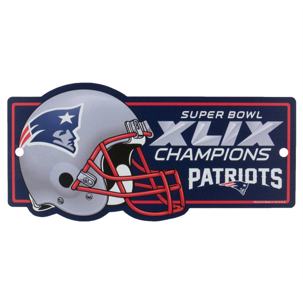 New England Patriots - Super Bowl 49 Champions 11x7 Sign