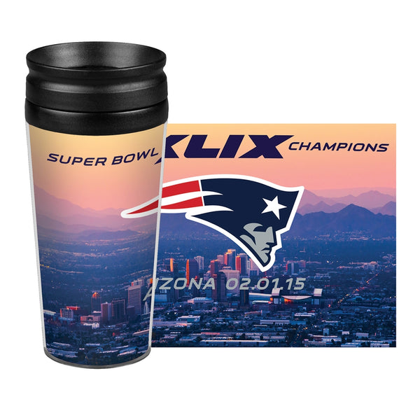 New England Patriots - Logo Super Bowl 49 Champs 14 Oz. Travel Mug