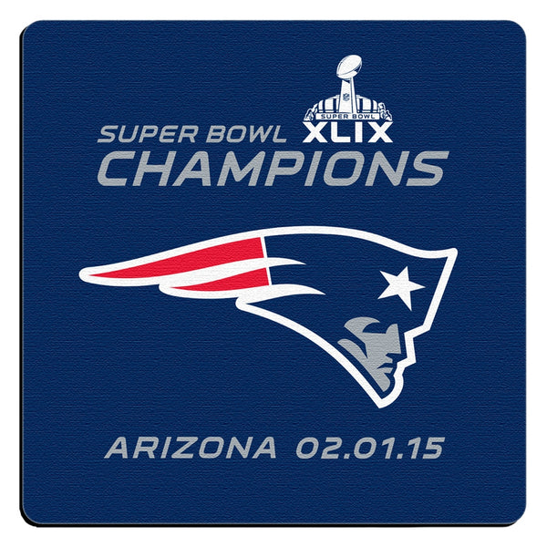 New England Patriots - Logo Super Bowl 49 Champs 4 Pack Neoprene Coasters