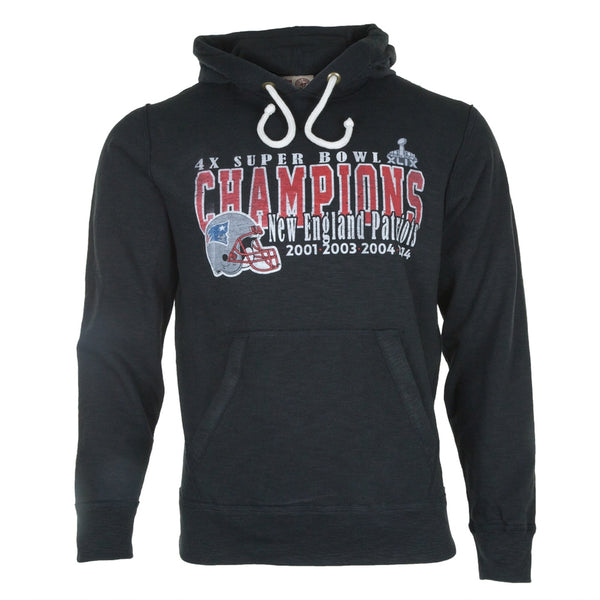 New England Patriots - Four Time Champions Fade Logo Slugger Pullover Hoodie